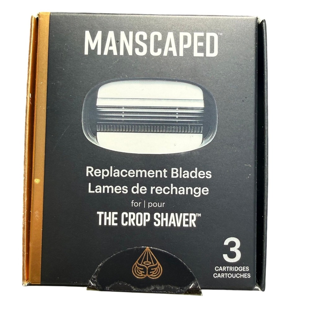 Manscaped Crop Shaver Replacement Blades 3‎ Cartridge Razor Refills New